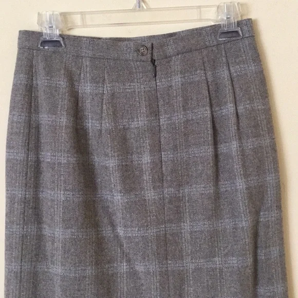 Talbots Pencil Skirt Wool Cashmere Gray Size 6 - Picture 3 of 6